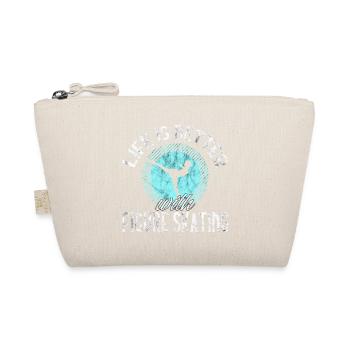 Eiskunstlauf Eiskunstläufer Retro Vintage Geschenk - Bio-Täschchen - Natur - Vorne