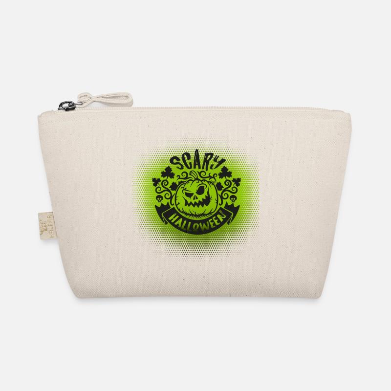 Scary Halloween Party Pumpkin Fall Gift Idea Organic Pouch