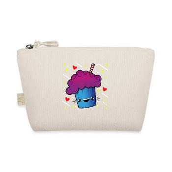 Cartoon Muffin Herz und Sterne T Shirt - Bio-Täschchen - Natur - Vorne