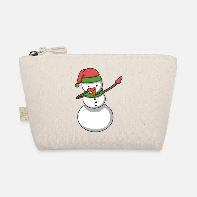 Schneemann dabbing Hip Hop Geschenk Weihnachten Bio-Täschchen