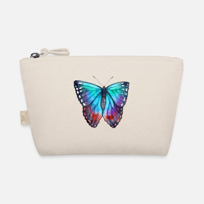 Blauer Schmetterling Bio-Täschchen