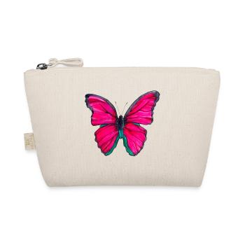 Papillon rose - Trousse biologique - nature - Devant