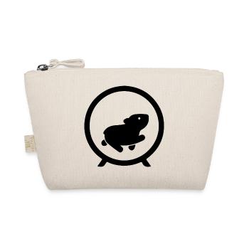 Hamster 9 to 5 burnout - Organic Pouch - nature - Front