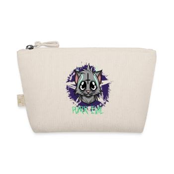Purr Evil - Satanic Cat Pentagram - Organic Pouch - nature - Front