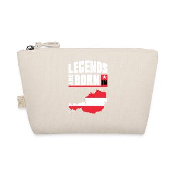 Legends are born in Austria / Gift - Organic Pouch - nature - Front