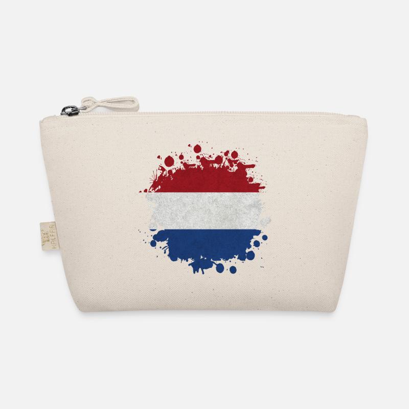 Niederlande Klecks Fleck / Geschenk Flagge Holland Bio-Täschchen