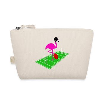 Rugby Flamingo - Bio-Täschchen - Natur - Vorne