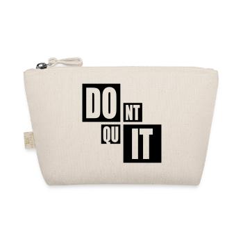 motivation saying cool endurance fitness text logo - Organic Pouch - nature - Front