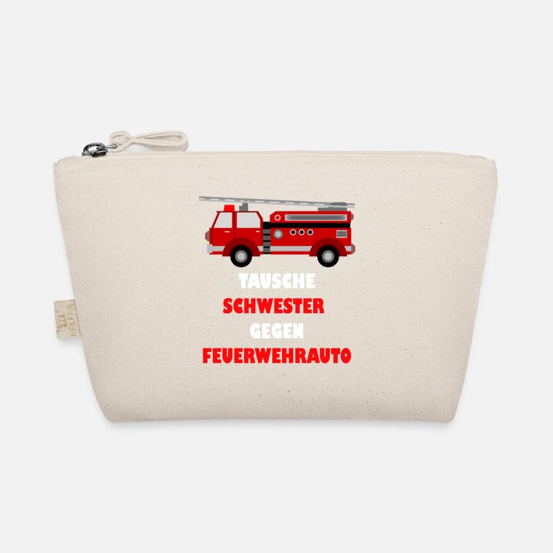 TAUSCHE SCHWESTER GEGEN FEUERWEHRAUTO Bio-Täschchen