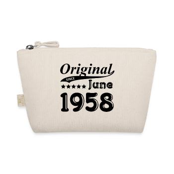 Juni 1958 Geschenk - Bio-Täschchen - Natur - Vorne