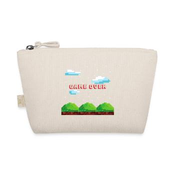 Game over gaming gift gambler console Mario PC - Organic Pouch - nature - Front