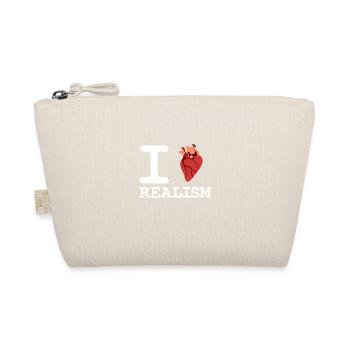 LOVE REALISM Herz Organ - Bio-Täschchen - Natur - Vorne
