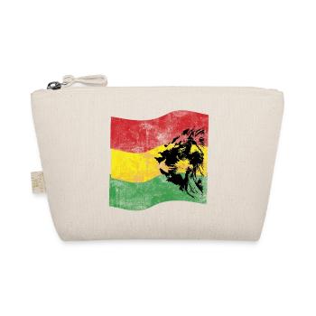 Lion Reggae Fahne - Bio-Täschchen - Natur - Vorne