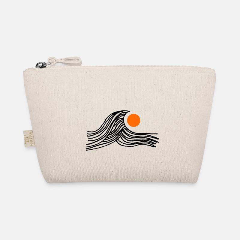 Wave with sun Organic Pouch