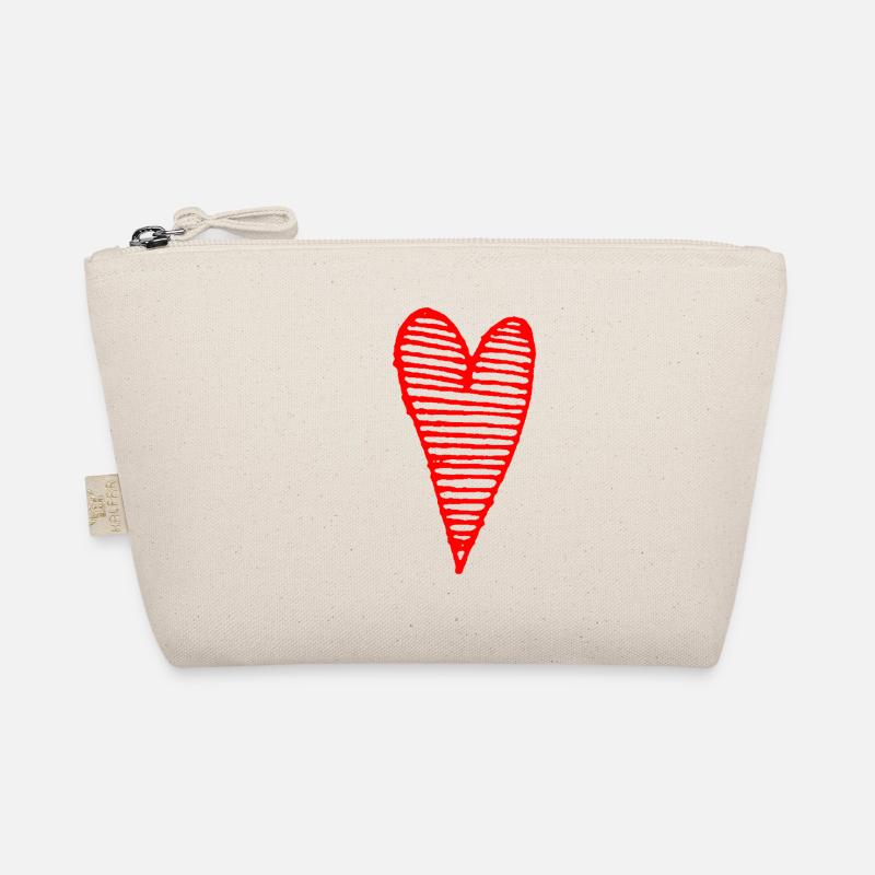 Herz rot Bio-Täschchen