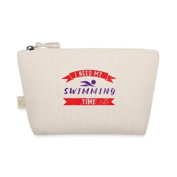 Schwimmzeit Schwimmer Schwimmen Sport Geschenk - Bio-Täschchen - Natur - Vorne