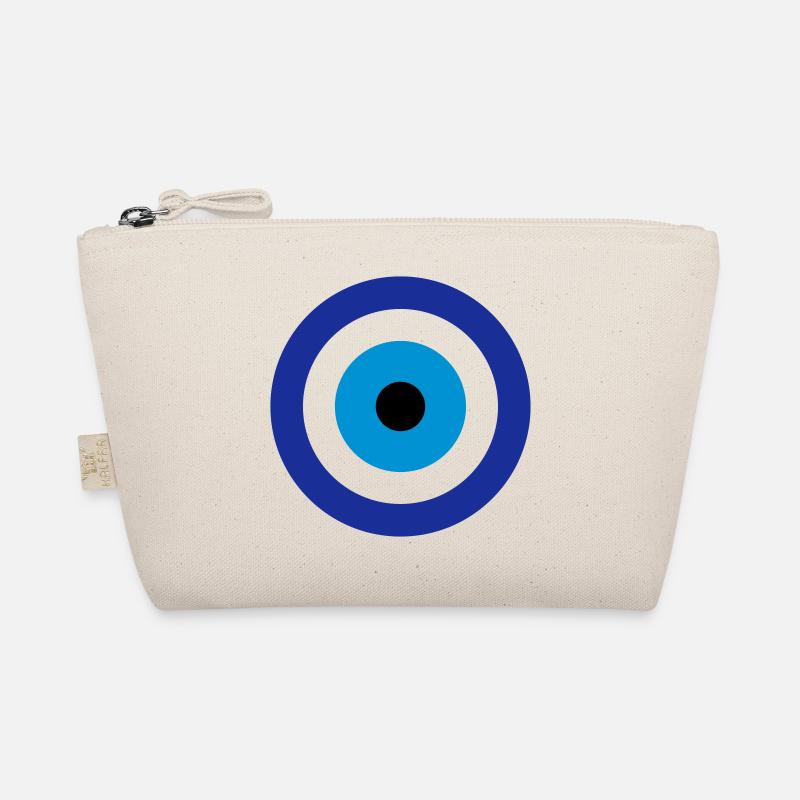 Blue Evil Eye Organic Pouch