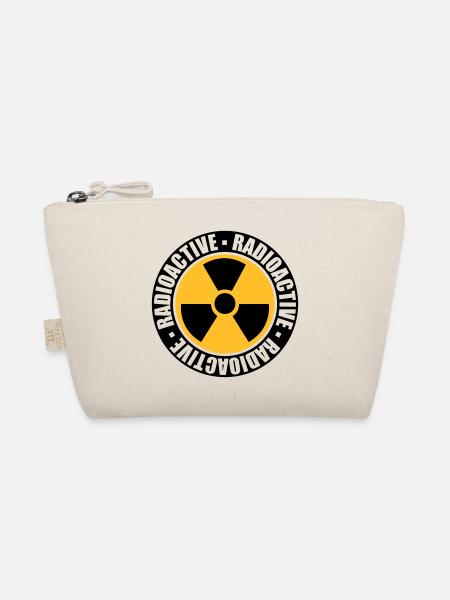 round black stamp danger warning caution - Organic Pouch - nature - Front