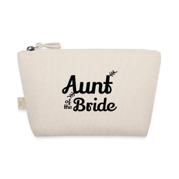 Bachelorette Party Aunt of the Bride - Gift Idea - Organic Pouch - nature - Front