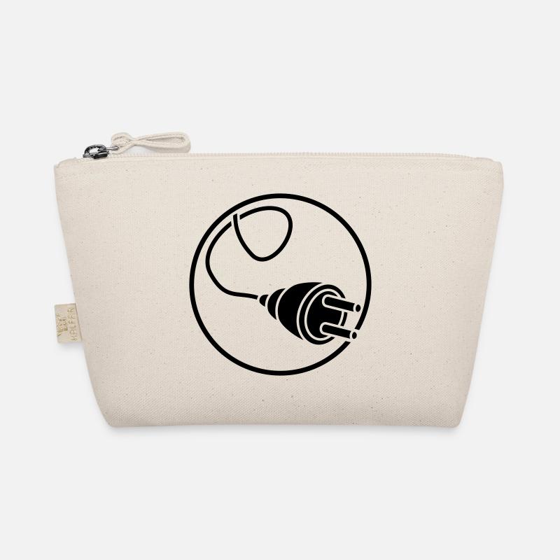 circle round logo connect connection cable plug Organic Pouch