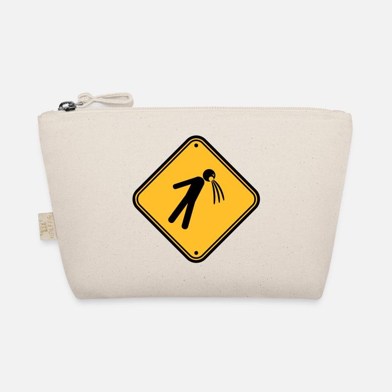 schild vorsicht hinweis kotzen uebergeben brechen Bio-Täschchen
