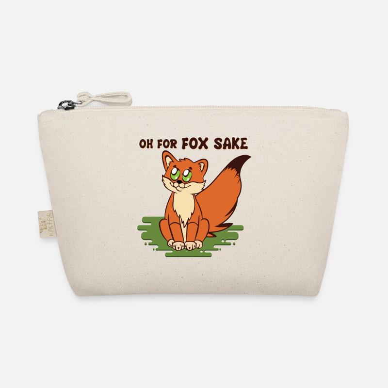 Oh for fox Sake Fuchs hebt mit großem Schwanz Bio-Täschchen