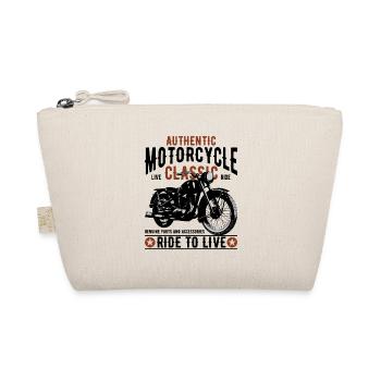 Motorrad Shirt - Bio-Täschchen - Natur - Vorne