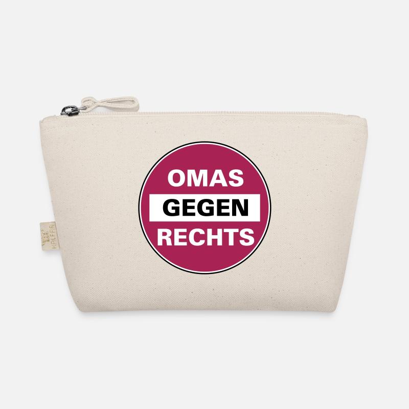 Grannies against right shield - Organic Pouch - nature