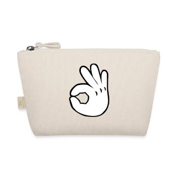Okay fingers OK - Organic Pouch - nature - Front