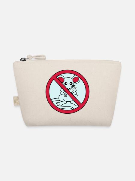 verboten schild durchgestrichen keine maus suess n - Bio-Täschchen - Natur