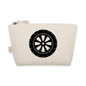tire motorcycle driving driver license car mechanics - Organic Pouch - nature - Front