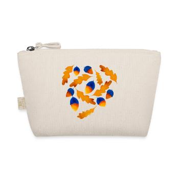 Herbst Muster Eicheln Geschenk - Bio-Täschchen - Natur - Vorne