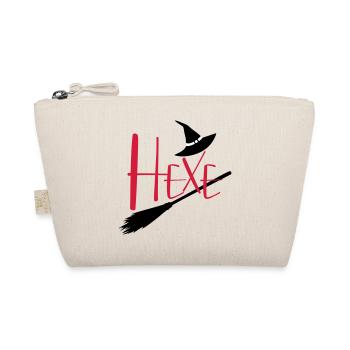 Hexe fliegender Hexenbesen - Bio-Täschchen - Natur - Vorne
