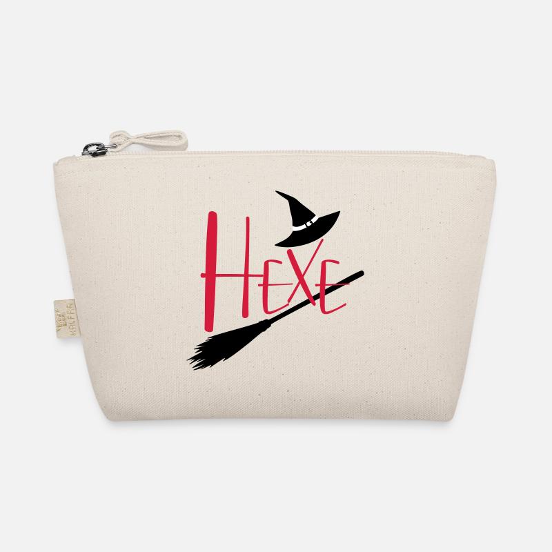 Hexe fliegender Hexenbesen Bio-Täschchen