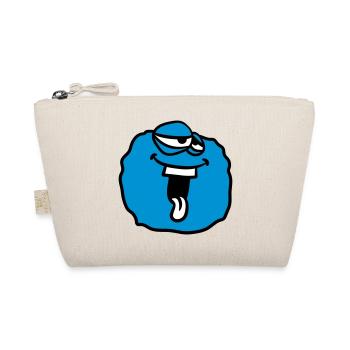 ball circle around laughing face head monster funny - Organic Pouch - nature - Front