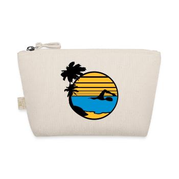 palmen insel urlaub ferien sonne strand schwimmen - Bio-Täschchen - Natur - Vorne