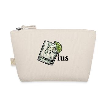 GINius lettering word joke (Gin & Tonic) - Organic Pouch - nature - Front