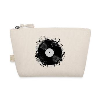 Vinyl record in graffiti design - Organic Pouch - nature - Front
