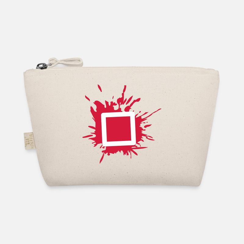 square drop X triangle icons controller game Organic Pouch