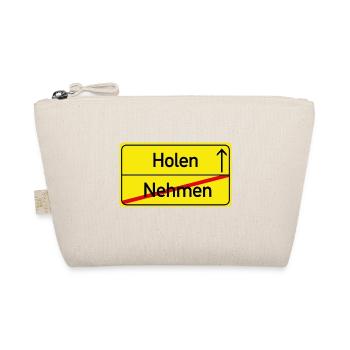 trier dialekt ortsschild trier platt geschenk - Bio-Täschchen - Natur - Vorne