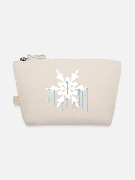 water wet graffiti drops melted cool win - Organic Pouch - nature - Front