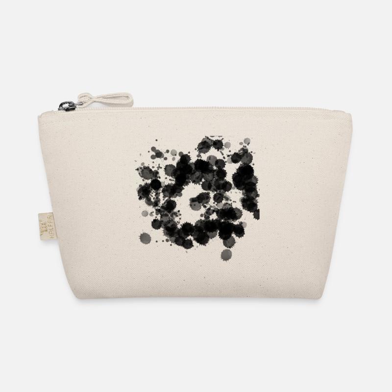 Abstract Color Spots – Black & Stylish Organic Pouch