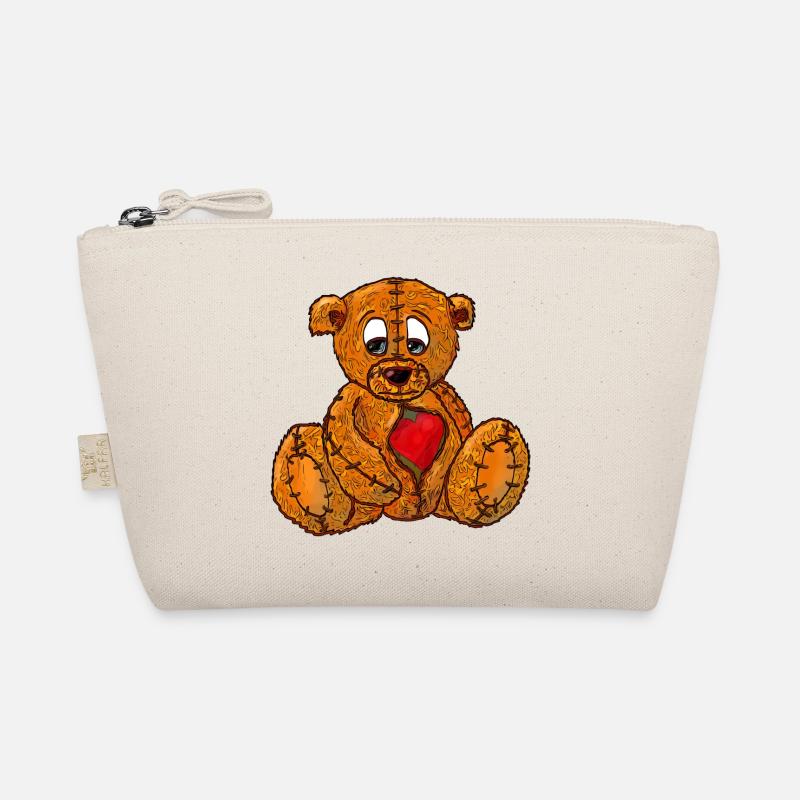 Teddybär mit gebrochenem Herz Bio-Täschchen