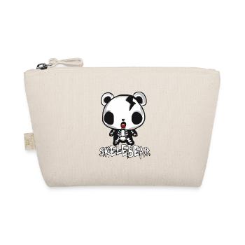 Skeleton Bear Halloween - Organic Pouch - nature - Front