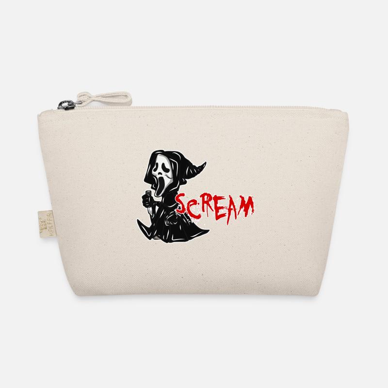 Scream Halloween Geschenk - Bio-Täschchen - Natur