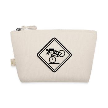 sport funny mountain biking - Organic Pouch - nature - Front