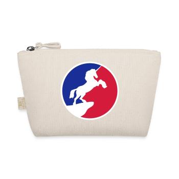 sport red blue logo cool silhouette night cliff m - Organic Pouch - nature - Front