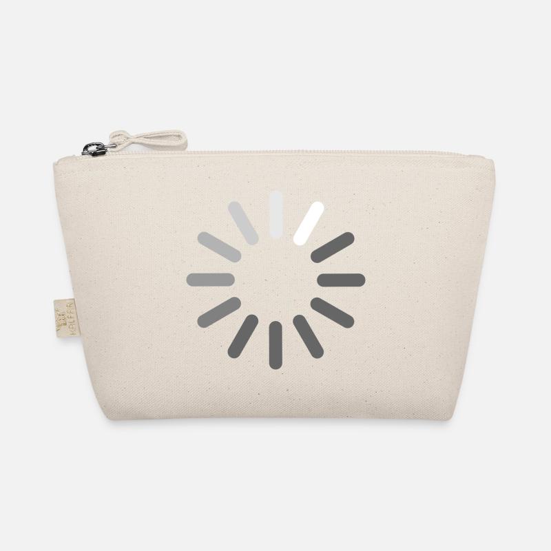 Buffering - loading - symbol - PrintShirt at - Bio-Täschchen - Natur