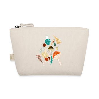 Pilze im Herbst individuelles Geschenk - Bio-Täschchen - Natur - Vorne