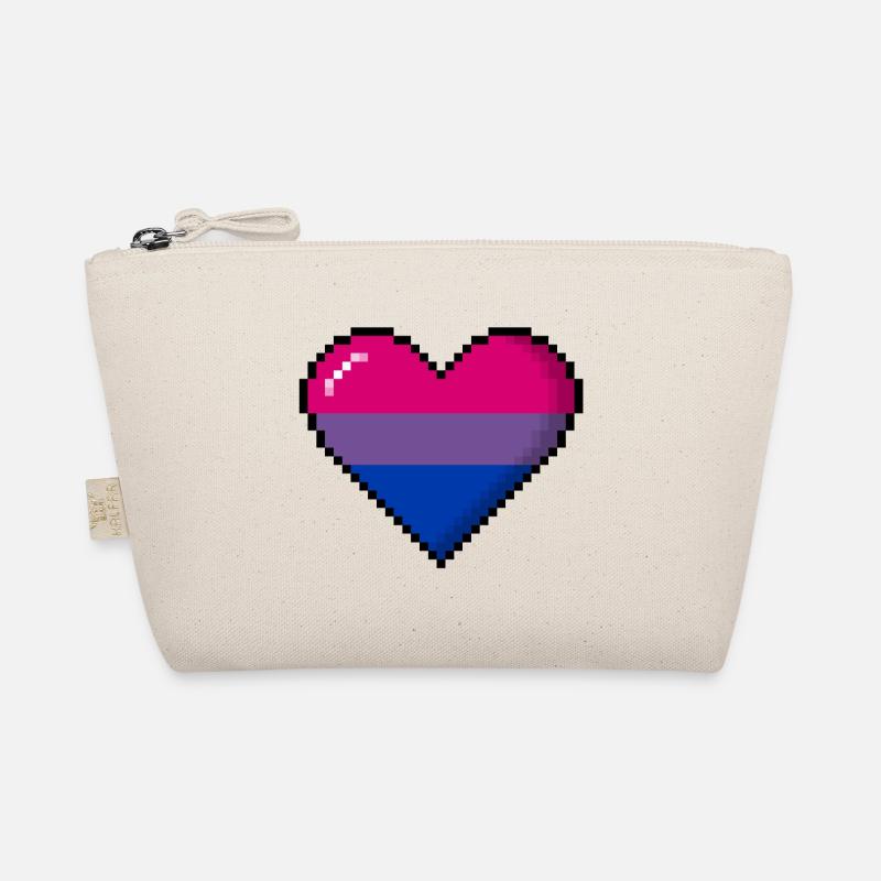 Bisexuell Stolz 8Bit Pixel Herz Bio-Täschchen